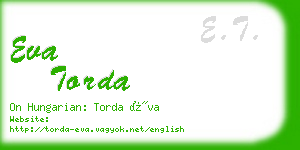 eva torda business card